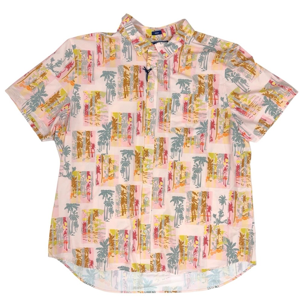 Chubbies Men's Size XXL "The Hip To Be Square" Performance Button Down Shirt NWT